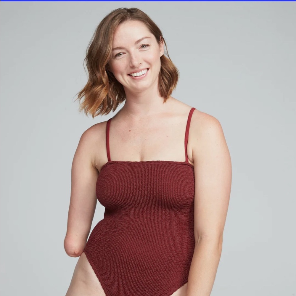 Maroon youswim poise one size fits all swim suit.